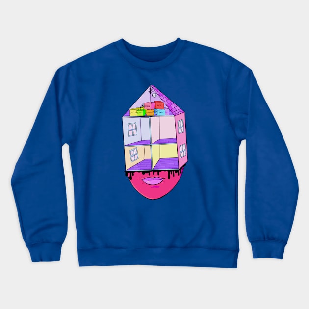 Compartmentalize Crewneck Sweatshirt by steffiemolla